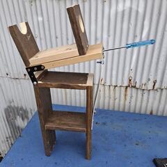 釣具　釣り　補強+角度変更付き手動式シャクリ付き竿おきの画像