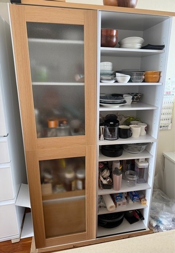 定率割引 西日本 食器棚(美品) (ひじ) 中頭の収納家具《食器棚、キッチン収納》の 食器棚・キッチンカウンター