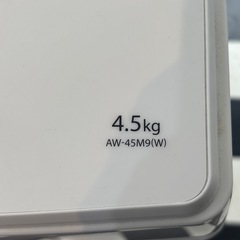 TOSHIBA 東芝　洗濯機　AW-45M9 2022年製の画像