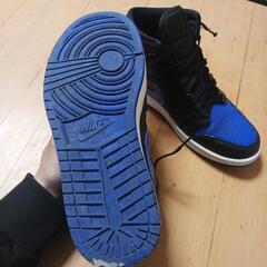 NIKE AIR JORDAN 1 MID "BLACK/BLUE"27.5cmの画像