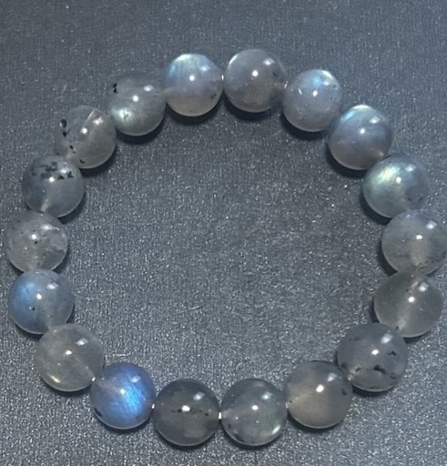 シラーが美しいラブラドライト10mm アウトレット C1763」3A レインボー