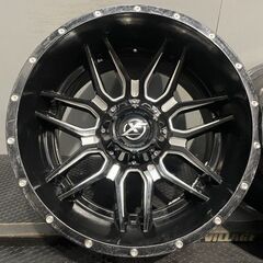 XF OFF-ROAD XF OFFROAD XFオフロード 社外ホイール 20インチ 4本 12J5HPCD139.7/150-44 ブラック 深リム ダッヂラム等　(MHZ705MS)クレジットカード QRコード決済可能の画像