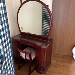 角元産業　アンティークドレッサー　大鏡