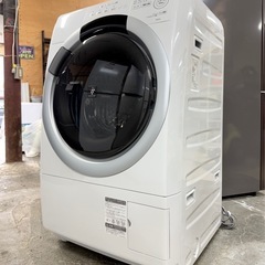 札幌引取り歓迎 美品 24年製 SHARP シャープ ドラム式洗濯乾燥機 ES-S7J-WR 洗濯7kg/乾燥3.5kg 右開き