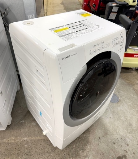札幌引取り歓迎 美品 24年製 SHARP シャープ ドラム式洗濯乾燥機 ES