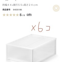 無印　ポリプロピレン　クローゼットケース　中　衣装ケース