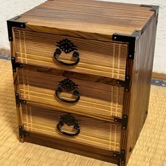 【お引き渡し先が決定致しました】新品！美品！秋田杉細工タンスの画像