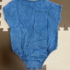 新品　デニムロンパース 70cm チャーリーブラウン スヌーピーの画像