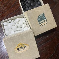 【】高級囲碁豪華フルセット　囲碁台　日向特製本蛤白　本那智黒など　の画像