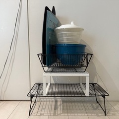 【引取限定】IKEA キッチン用品セット（ラック、水切り、ボウルなど）
