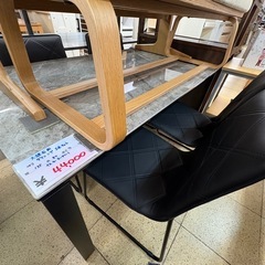 ニトリ 大理石風ダイニングテーブル5点セット 食卓机