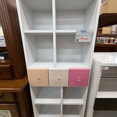 オシャレ収納棚 ホワイト×ピンク 姫系