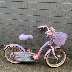 最終値下げ‼️子供用自転車 補助輪付き 女の子 ソフィ ピンク 紫 の画像