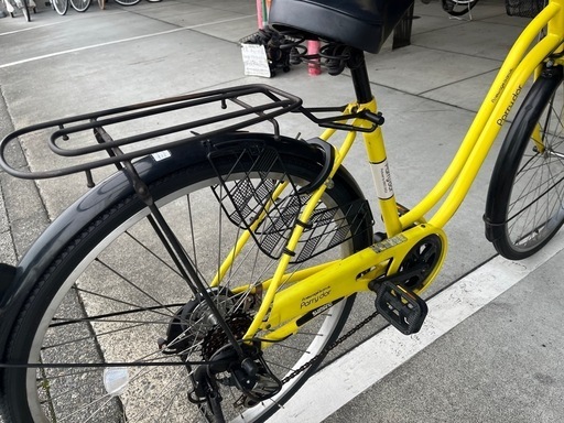 【完売御礼】 【大人用】整備済中古自転車 26型parrydor 黄色 <自転車のオオムラ 静岡店>