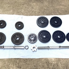 【中古ダンベルセット】14kg＋10kg（2本セット）※バラ売り不可