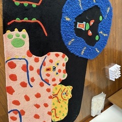 値下げ交渉可 IKEA デザイナーマット　　ラグ　マット　カーペットの画像