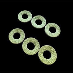 【松隈清次発明品】トランペット バルブトップパッド・ペアセット （※検索キーワード: 笠フェルト）12枚（無保証条件下）メタリックグリーンの画像