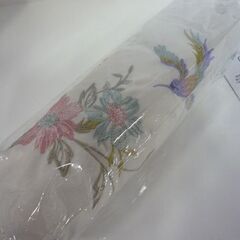開封未使用品 CHINOISERIE MODERN ミニ折りたたみ 日傘 花紀行 花鳥刺繍 ホワイト(ピンクフラワー) シノワズリーモダン 新道東店の画像