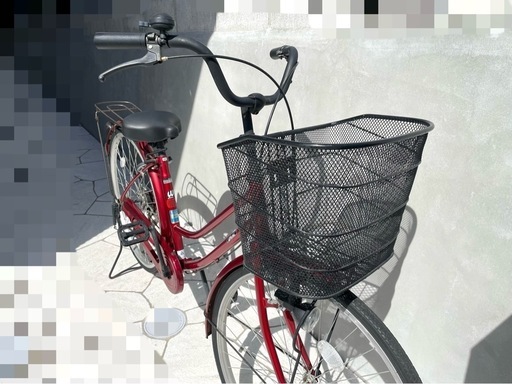 大型カゴ付き自転車