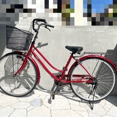 大型カゴ付き自転車
