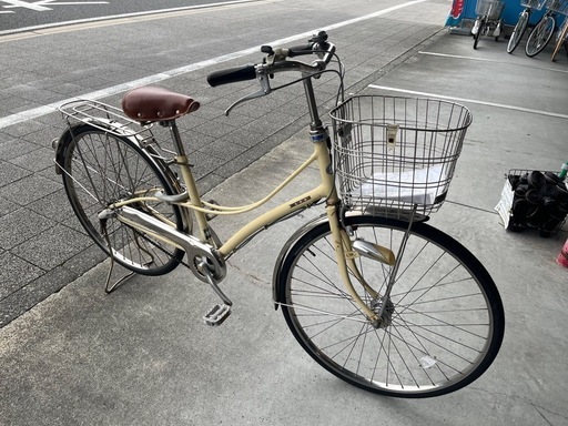 【大人用】整備済中古自転車 ブリヂストン 27型ロココ ベージュ色 <自転車のオオムラ 静岡店>