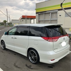 【お問い合わせ多数ありがとうございました。決まりました】エスティマアエラス4WD 車検7年12月　19インチアルミ　ブリッツ車高調の画像