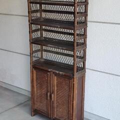 籐【ラタン】ナチュラルラック　天然素材棚の画像