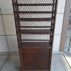 籐【ラタン】ナチュラルラック　天然素材棚の画像
