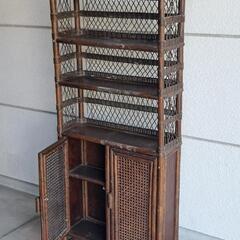 籐【ラタン】ナチュラルラック　天然素材棚の画像