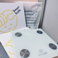 完全新品未使用／2点あり！ChocoZAPノベルティスマート体組成計体重計アプリ連携ダイエット体重管理の画像