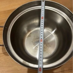 【決まりました】大鍋　 両手鍋　ステンレス製　調理　赤坂璃宮　彦彬巖選　譚彦彬　ステンレス両手鍋 18cmの画像