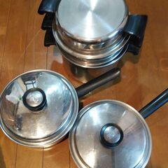 アムウェイクイーン　22ｃｍ鍋3種