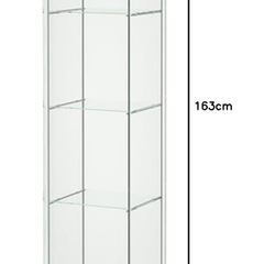 IKEA DETOLF（デトルフ） フィギュアケース　ホワイトの画像
