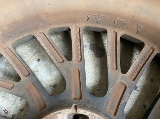社外ホイール　プリウスから取り外しスペーサーネジバカ　ティアナ用社外ホイール　18×71/2J ET +42 48 55？　5×114