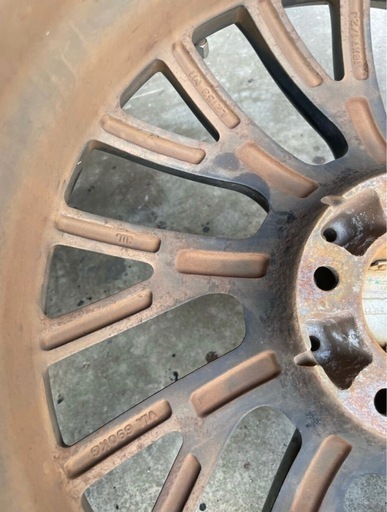 社外ホイール　プリウスから取り外しスペーサーネジバカ　ティアナ用社外ホイール　18×71/2J ET +42 48 55？　5×114