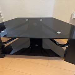ガラスコーナーテレビ台