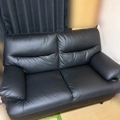 ニトリ 2人掛け ソファ レザー 