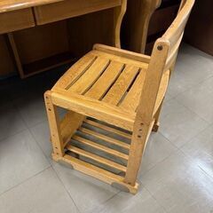 【505-075】学習机・イス/茶の画像