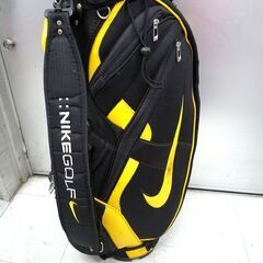 Nike ゴルフキャディバッグ シルバー ブラック イエロー - メルカリ