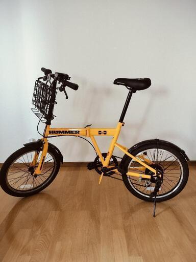 2ヶ月使用のみの美品！人気のHUMMER折りたたみ自転車