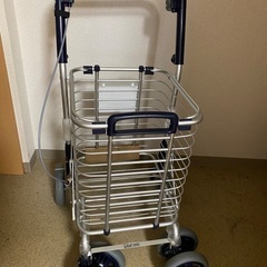 美品　ユーバ産業　ブレーキ付き　ショッピングカート