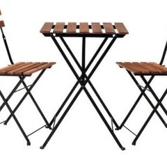 【無料】IKEA テーブル×2&チェア×1の画像