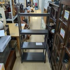 4段シェルフ おしゃれな収納に ダークブラウン オシャレな棚 【浜村鹿野温泉ICから3分 買取本舗 宮本リサイクル 営業時間9～19時 定休日水曜のみ←連絡できませんm(_ _)m】の画像