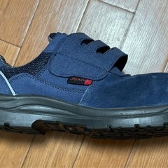 安全靴 ネイビー スエード23cmの画像