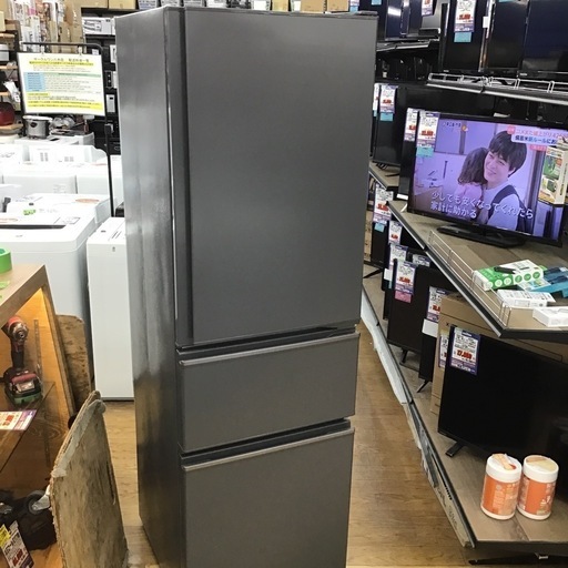 #E-47【ご来店頂ける方限定】MITUBISHIの3ドア冷凍冷蔵庫です