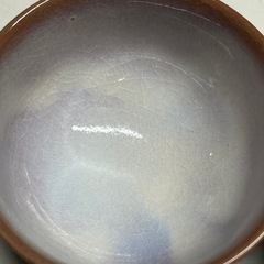 ⭐︎値下げ⭐︎A2505-556 萩焼窯元 萩陶苑 汲出５客牡丹 紫 バラ売り不可 中古美品の画像