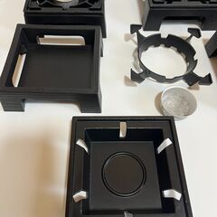 固形燃料コンロ 4個セット 卓上コンロ 民芸調コンロ アルミ製　一人鍋 の画像