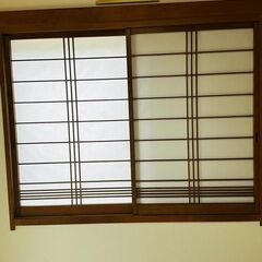 【和室の内窓　障子】２枚(左右)セットで売ります！＠土浦市本郷