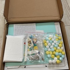 【新品】ベビーフレーム 手形足形 水色 赤ちゃん 写真立て 成長...