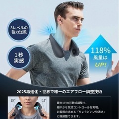 cooling5 ネッククーラー　冷却プレート　暑さ対策　首掛け扇風機　熱中症対策　未使用の画像